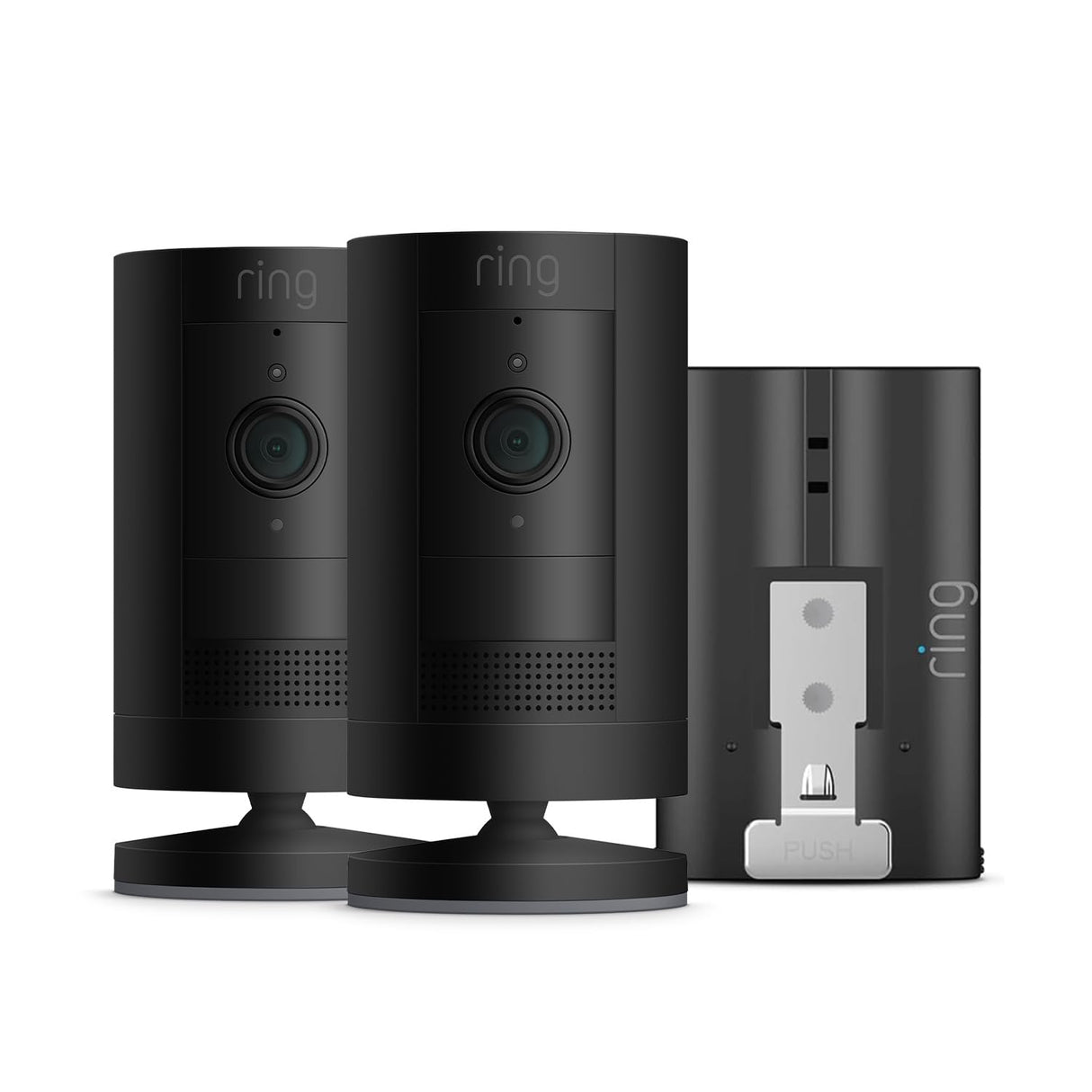 Ring Outdoor Camera Battery (Ring Stick Up Cam Battery) | HD wireless outdoor Security Camera with Two-Way Talk system and Wifi, Works with Alexa | Alternative to CCTV | White | 2 Cameras