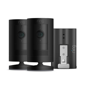 Ring Outdoor Camera Battery (Ring Stick Up Cam Battery) | HD wireless outdoor Security Camera with Two-Way Talk system and Wifi, Works with Alexa | Alternative to CCTV | White | 2 Cameras