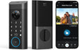 eufy Security Video Smart Lock E330, 3-in-1 Camera+Doorbell+Fingerprint Keyless Entry Door Lock, WiFi Door Lock,App Remote Control,2K HD,Doorbell Camera,No Monthly Fee