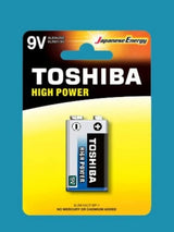 TOSHIBA 9V Alkaline Battery, High Power Vibration Resistant