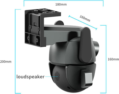 2K+2K Outdoor Security Camera Dual Lens, 350° Pan/Tilt, Smart Motion Tracking, Full Color Night Vision, 2-Way Audio, IP66 Weatherproof, SD/Cloud Storage, for Home Indoor Outdoor Safety