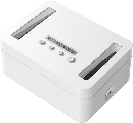 TERRIFI Metal Timed Lock Box, Time lock Box with Child Lock and LED Display, Self-Control Timer Locker, for Phones, Snacks, Video Games or Other Temptations, Can reduce Stress & Anxiety