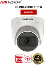 HIKVISION 5MP Indoor Dome CCTV Camera with Audio Mic (DS-2CE76H0T)