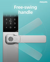 Philips EasyKey DDL615-5HBS Smart Lock, Fingerprint + PIN + RFID + App