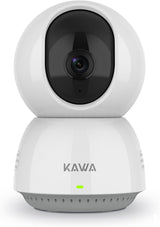 KAWA Baby Monitor, 2K Indoor Security Camera, 2.4G WiFi 360 IP Cameras for Home Security, Pet Camera, 2-Way Audio, Night Vision, Motion Detection, Cloud/TF Card Storage, Works with Alexa, A7