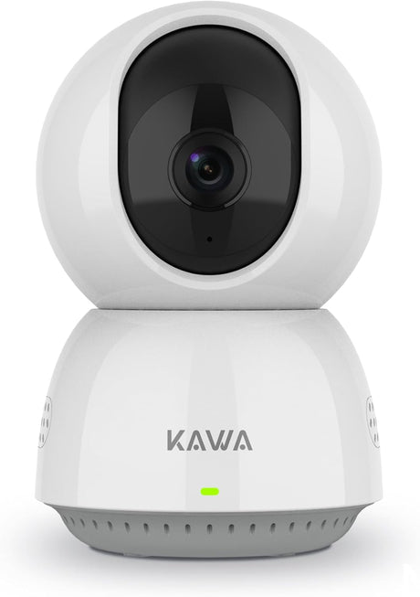 KAWA Baby Monitor, 2K Indoor Security Camera, 2.4G WiFi 360 IP Cameras for Home Security, Pet Camera, 2-Way Audio, Night Vision, Motion Detection, Cloud/TF Card Storage, Works with Alexa, A7