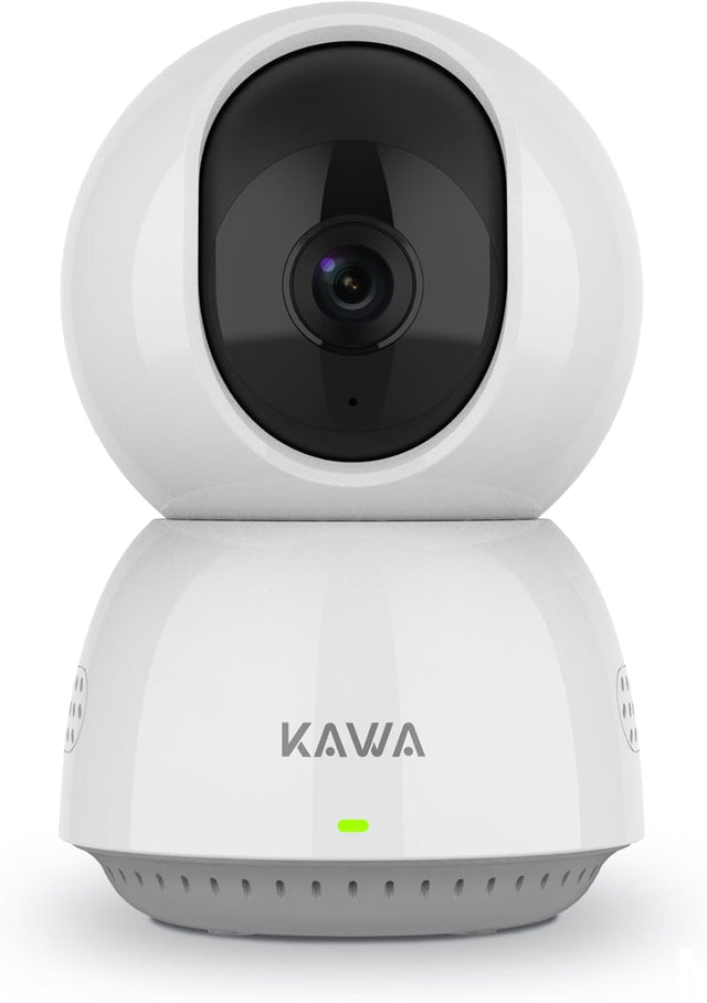 KAWA Baby Monitor, 2K Indoor Security Camera, 2.4G WiFi 360 IP Cameras for Home Security, Pet Camera, 2-Way Audio, Night Vision, Motion Detection, Cloud/TF Card Storage, Works with Alexa, A7