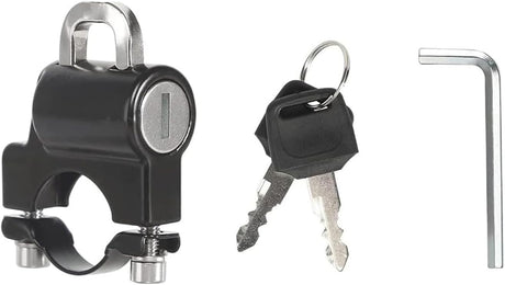 ZORBES® Helmet Lock, 22-28mm Motorbike Helmet Lock Motorbike Accessories, Bike Helmet Lock Helmet Locks for Motorbikes Electric Motorbike Helmet Accessories for Handlebar Tubing