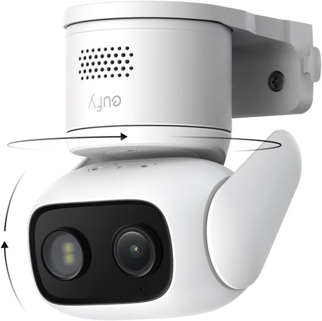 eufy Wired Cam C31,360° Pan/Tilt,Outdoor Camera,Indoor Cameras House Security,Dual Antenna,Colour Night Vision,Subscription-Free On-Device Storage,AI People/Vehicle/Pet/Crying Detection,24/7 Recording