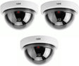 Rubik 3pc Dummy CCTV Dome Camera with Red LED Light, Fake Surveillance Simulation Camera Security Indoor Dome Camera with LED Light (White)