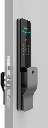 Philips EasyKey DDL801-5HBS Push-Pull Smart Lock, Fingerprint + App