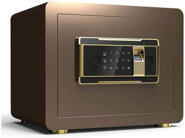 Safe and Durable Fireproof Waterproof Safe Safe Deposit Box Safes For Safe Box Cabinet Safes Keys Box Digital Fingerprint -Anchoring Safe Box For Cabinet Safes For ID Papers A4 Documents Laptop Comput