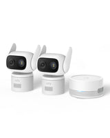 eufy Wired Cam C31,360° Coverage with Pan and Tilt,Indoor and Outdoor,Dual Antenna,Colour Night Vision,Subscription-Free,AI People/Vehicle/Pet/Crying Detection, 24/7 Recording,Black (Black, Solo)
