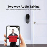 UanTii Tuya Smart Video Doorbell 720P HD Wireless Video Intercom Door Bell Camera Two-Way Audio Night version for Home Security