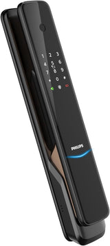 Philips Smart Lock 9300-5HBGS, Fingerprint + Card + Remote, Black