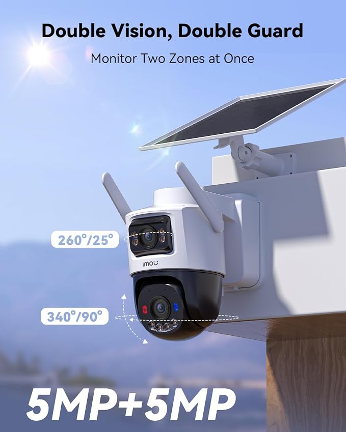 Imou AOV Dual Lens – 10MP Solar WiFi6 & 4G LTE Outdoor Camera