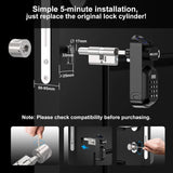 WELOCK U81 Smart Door Lock, Fingerprint + WiFi + RFID + Mechanical Key