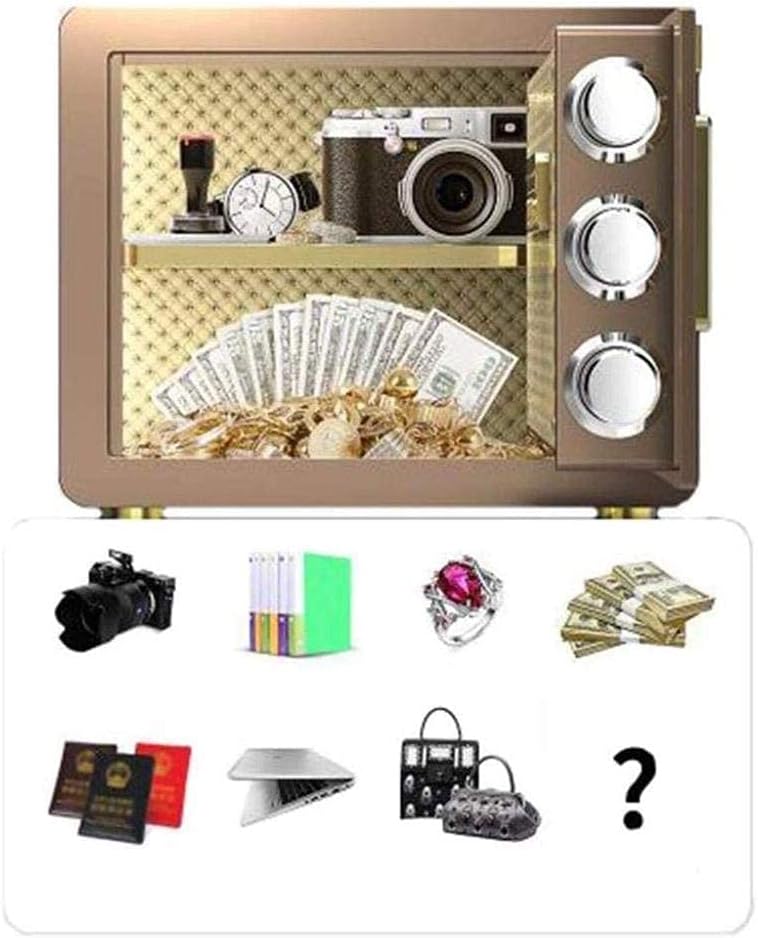 Safe and Durable Fireproof Waterproof Safe Safe Deposit Box Safes For Safe Box Cabinet Safes Keys Box Digital Fingerprint -Anchoring Safe Box For Cabinet Safes For ID Papers A4 Documents Laptop Comput