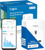 Tapo P110M Mini Smart Wi-Fi Plug, Energy Monitoring, Matter Certified