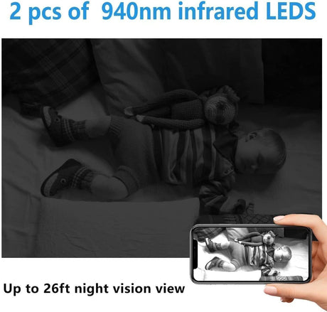 Smallest Wireless Hidden Camera,HD1080P Wireless Battery Camera,Portable Remote Camera,Nanny Cam,Baby Monitor with Night Vision,Motion Detection,Cloud Storage,Remote Viewing for iOS Android Phone APP