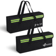 FLASLD Fireproof Document & Money Bags, Large Fireproof & Water Resistant Bag, Fireproof Folder Safe Bag for Cash, Valuables & Passport, with Silicone Coating & Zipper Closure (Storage Bag-24x12x12”)