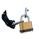 Azonee 4-Digit Combination Padlock, Heavy Duty Outdoor, Brass Finish