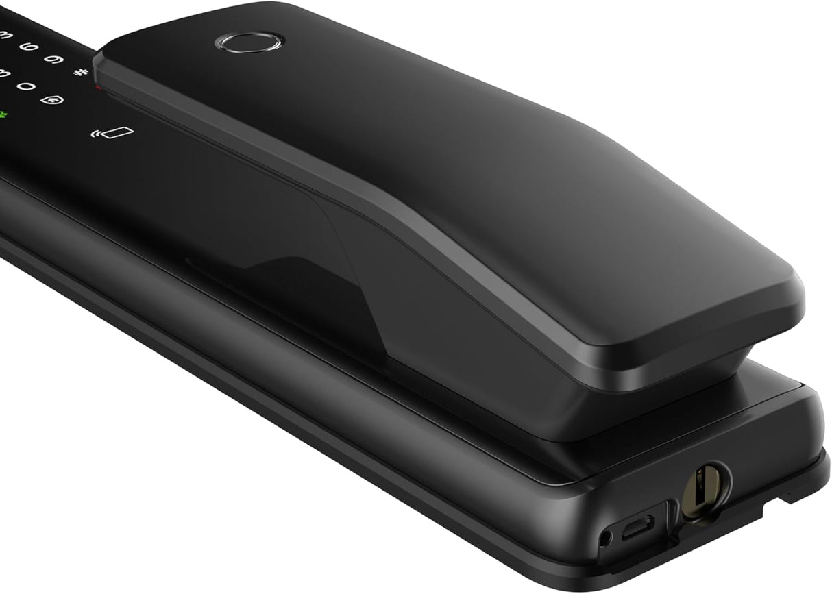 Philips EasyKey Alpha Push-Pull Smart Lock, Fingerprint, Black (ALPHA-5HB)