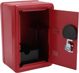 Mini Safe Box Red Dictionary Shape Money Bank Metal Piggy Bank with Lock Key Password for Coins Jewelry Valuables