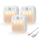 MERTTURM Motion Sensor Night Light, Wireless Rechargeable LED Night Light Indoor, 3 Sensor Modes&Adjustable Brightness (30days Standby), Stairs/Bedroom/Bathroom/Hallway Light for Kids, Adult [2 Pack]