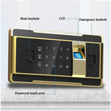 Safe and Durable Fireproof Waterproof Safe Safe Deposit Box Safes For Safe Box Cabinet Safes Keys Box Digital Fingerprint -Anchoring Safe Box For Cabinet Safes For ID Papers A4 Documents Laptop Comput