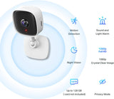 TP-Link Tapo 1080p Resolution Home Security Wi-Fi Camera With Advanced Night Vision| Motion Detection| Two-Way Audio| Sound and Light Alarm| Easy Setup (Tapo C100)