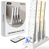 EZVALO 6-Pack Under Cabinet Lighting with Charging Station, Rechargeable Motion Sensor Lights, 3 Color Temps, Dimmable 62 LED Wireless Motion Activated Cabinet Lights with Remote for Kitchen,Pantry