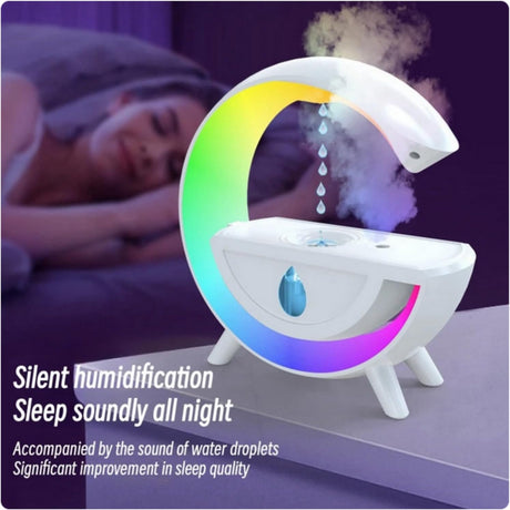 SKEIDO 350ml Anti-gravity Air Humidifier Diffuser Creative Aromatherapy Water Droplet RGB Table Lamp Night Light for Office Bedroom