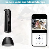 Wi-Fi Security Camera, 1080P Indoor Outdoor Camera with Night Vision, Motion Detection, Two-Way Talk, Alarm, and Human Pet Sound Detection