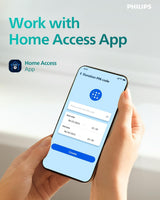 Philips EasyKey DDL615-5HBS Smart Lock, Fingerprint + PIN + RFID + App