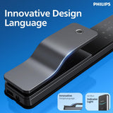 Philips EasyKey DDL801-5HBS Push-Pull Smart Lock, Fingerprint + App