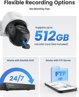 REOLINK TrackMix 4K PTZ PoE Camera, Dual-Lens, 6× Hybrid Zoom