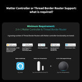Aqara Door and Window Sensor P2, Matter Over Thread, Requires Thread Border Router, Contact Sensor with Remote Alarm and Local Automation, Supports Apple Home, Google Home, Alexa