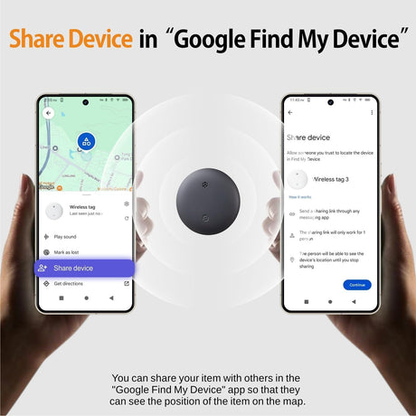 Android smart Tracker Tag - 4 Pack, Bluetooth GPS Tracker for Android Phones, Compatible with Google Find My Device, Item Locator for Luggage, Keys, Backpack, IP66 Waterproof (4 Pack)