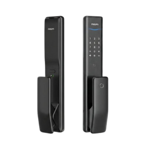 Philips EasyKey Alpha Push-Pull Smart Lock, Fingerprint, Black (ALPHA-5HB)
