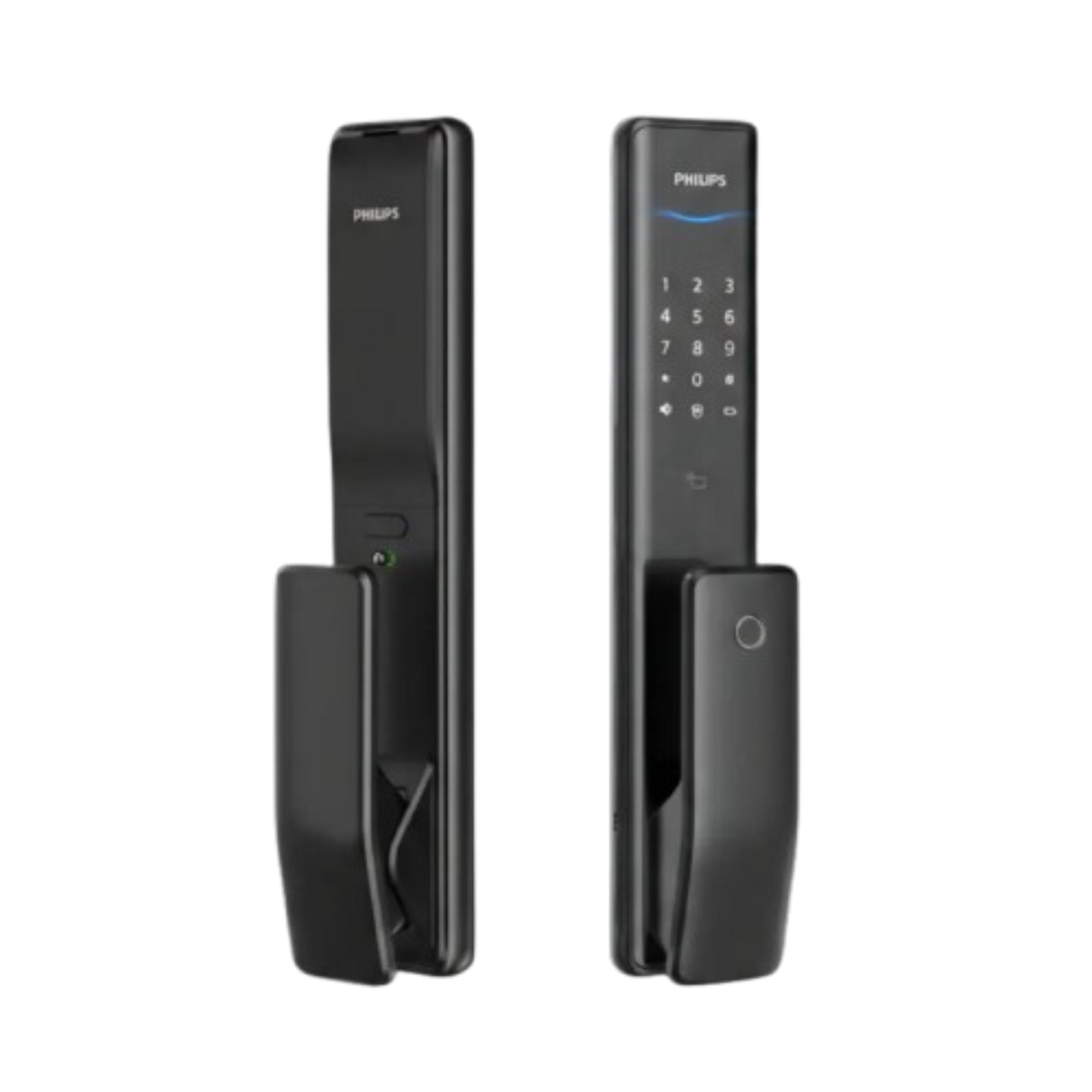 Philips EasyKey Alpha Push-Pull Smart Lock, Fingerprint, Black (ALPHA-5HB)
