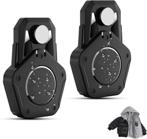 Aputue Kids Tracker Holder, Hidden Protective Case for Trackers, 2 Pack Anti-Detachment Tracker Cover with Magnetic Closure, Perfect for School Bags, Backpacks and Luggage