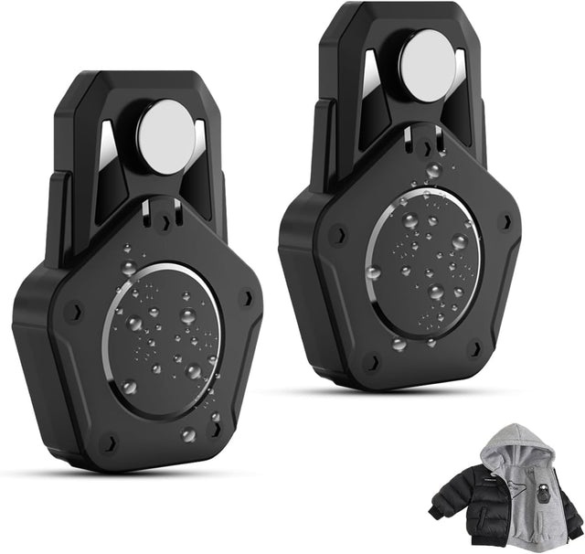 Aputue Kids Tracker Holder, Hidden Protective Case for Trackers, 2 Pack Anti-Detachment Tracker Cover with Magnetic Closure, Perfect for School Bags, Backpacks and Luggage