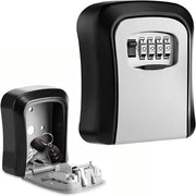 SKEIDO 4 Digit Metal Outdoor Safe Key Box Key Storage Organizer Box Security Storage Lock Box Outdoor Wall Mount Case Storage Tools