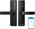 Smart Lock,Fingerprint Door Lock with 4585 Mortise.Keyless Entry Bluetooth Lock,Free APP,IC Card,Anti-peep Code,TT Lock App Control,for Home,Office,Apartment (R1)