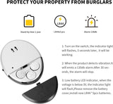 Door Window Alarms Anti-Theft Device, And Security Alarms, Vibration Sensor Alarm, 130Db Loud Clear, Magnetic Burglar Alert Ultra, Thin For Home Apartment