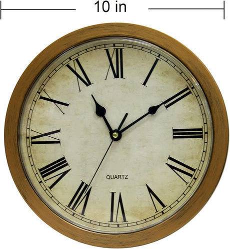Benkaim Secret Compartment, Upgraded Silent Thickened 10 Inch Plastic Wall Clock Diversion Safe Clock with Hidden Compartment, Secret Hidden Clock for Valuables