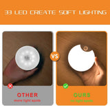 Motion Sensor Night Light, USB Rechargeable Human Body Induction Night Lights Stick-On Closet Light for Wall, Stairs, Hallway, Cabinet (4 Pack, White)