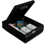 Ozone 5.28 Litres Electronic Portable Personal Drawer Safe with User Pin Access Steel Locker For Home Office - Black
