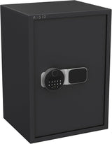 RIGID Hotel Safe Box | Tall Steel Strongbox with Digital Lock and Key | Heavy-Duty Safe for Office, Home, Business Use | Secure A4 Files, Jewelry, Cash (33D x 35W x 50H CM), Pre-Assembled